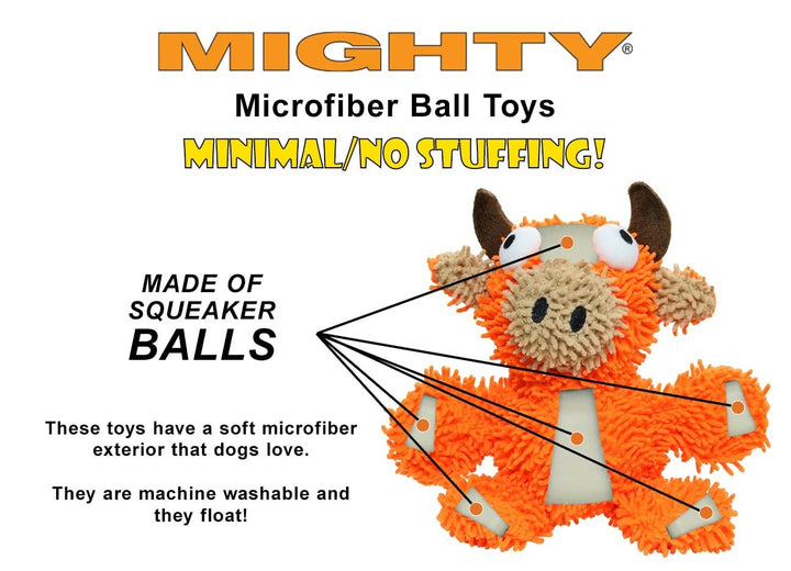 Mighty Microfiber Ball - Bear, Durable, Squeaky Dog Toy