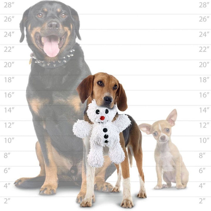 Mighty Microfiber Ball Snowman, Holiday Squeaky Dog Toy